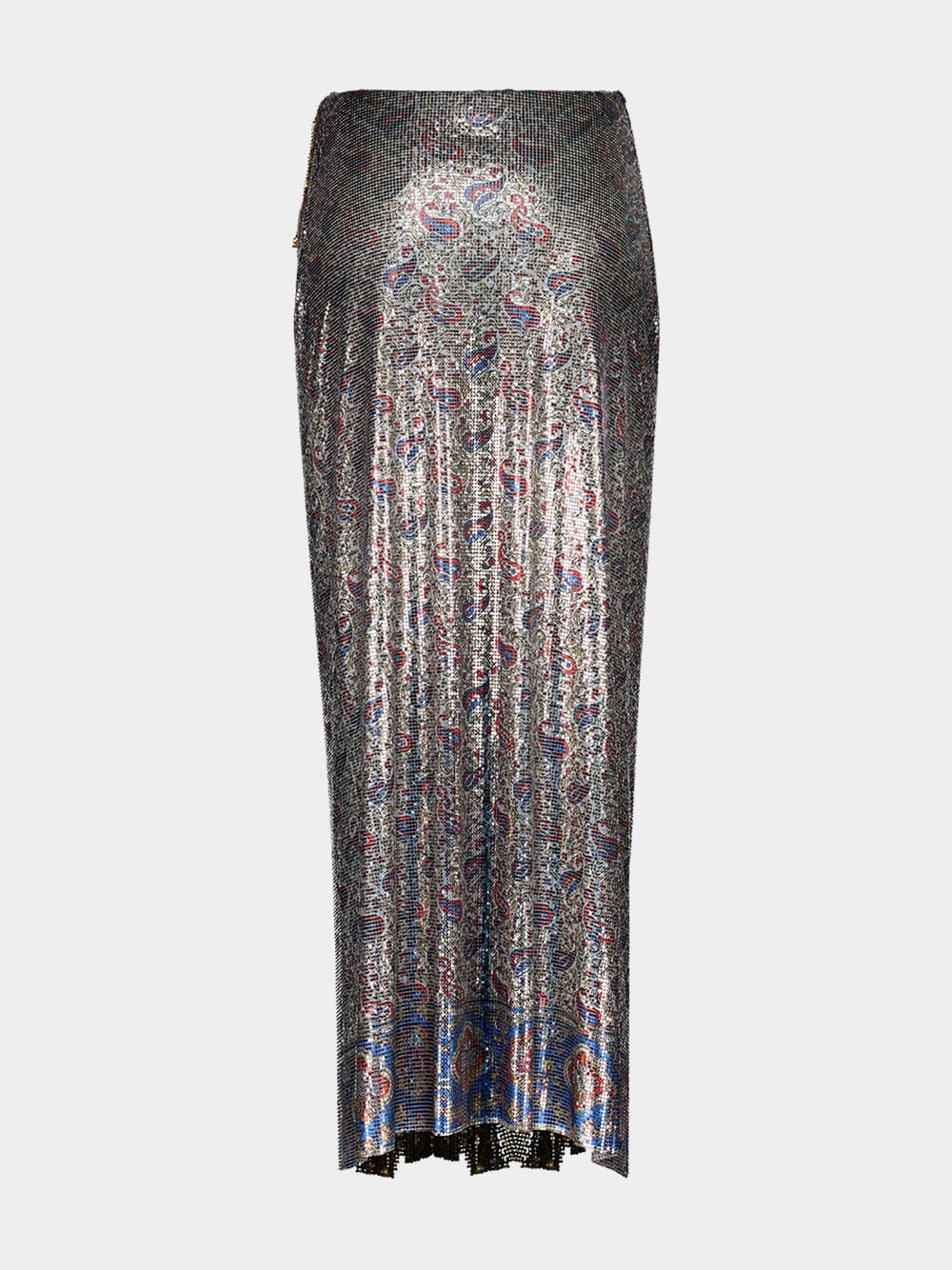 Bandana Paisley Mesh Long Skirt - Image 4