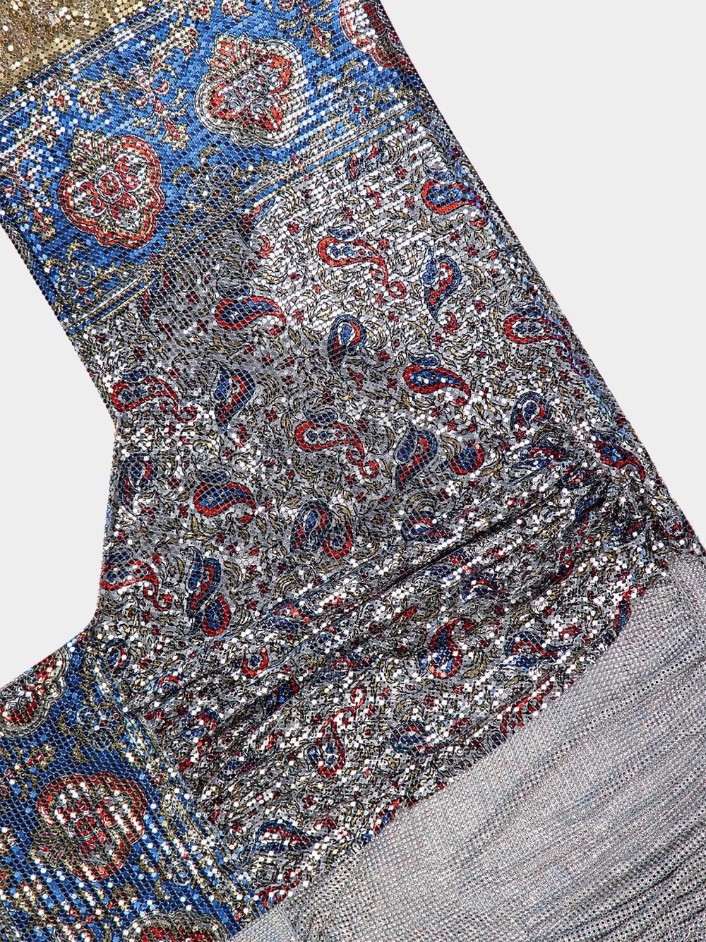 Bandana Paisley Printed Mesh Top - Image 4