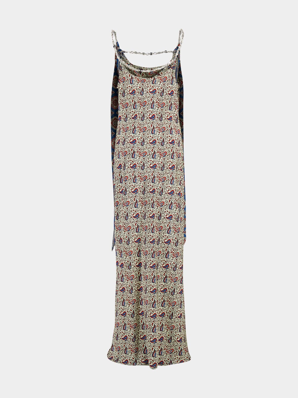 Bandana Paisley Satin Maxi Dress - Image 4
