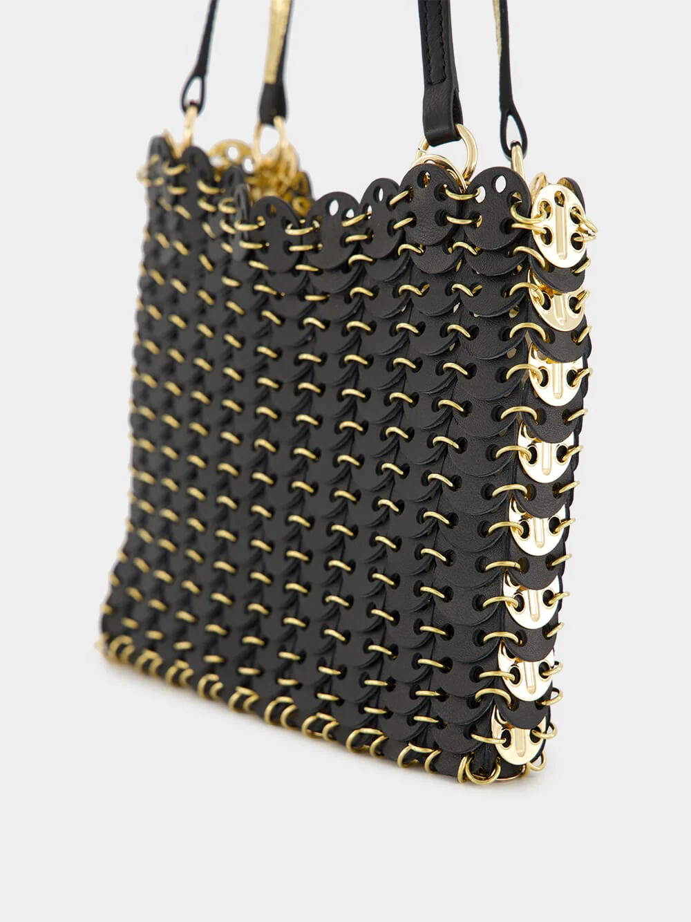 Black and Gold 1969 Flip Bag in Leather - Image 8