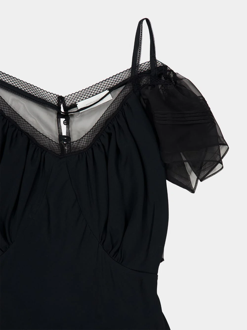 Black Crepe Midi Dress - Image 3