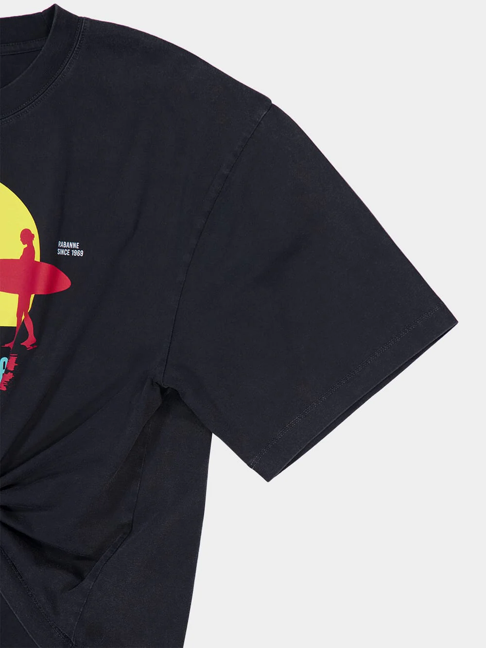 Black Cropped Endless Summer T-Shirt - Image 5