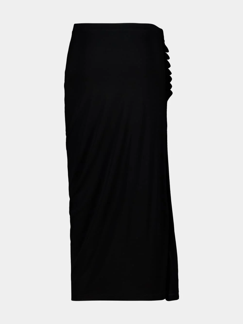 Black Jersey Maxi Skirt - Image 2