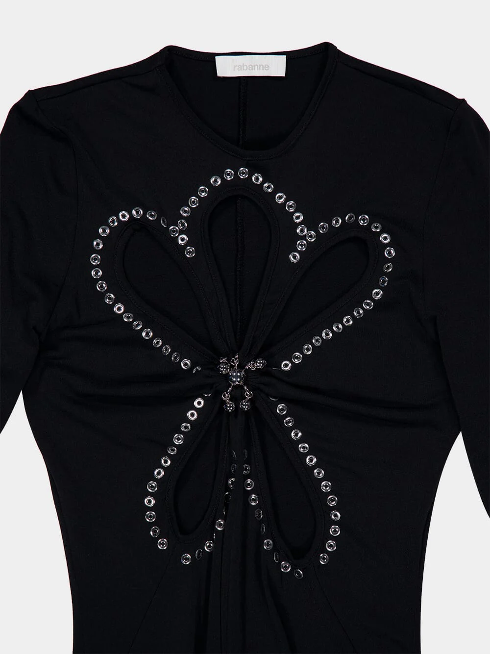 Black Second-Skin Jersey Long Dress - Image 6