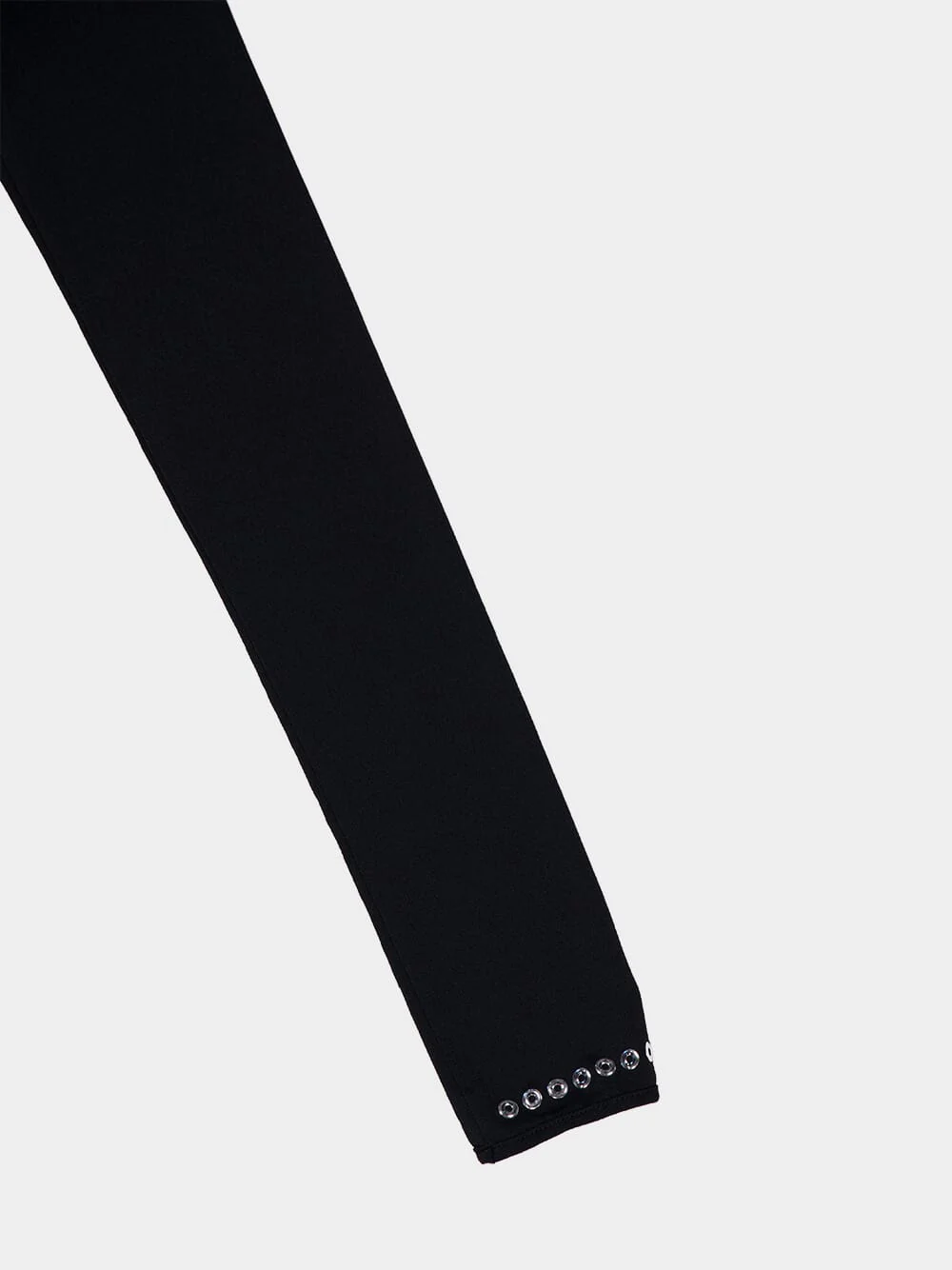 Black Second-Skin Jersey Long Dress - Image 7