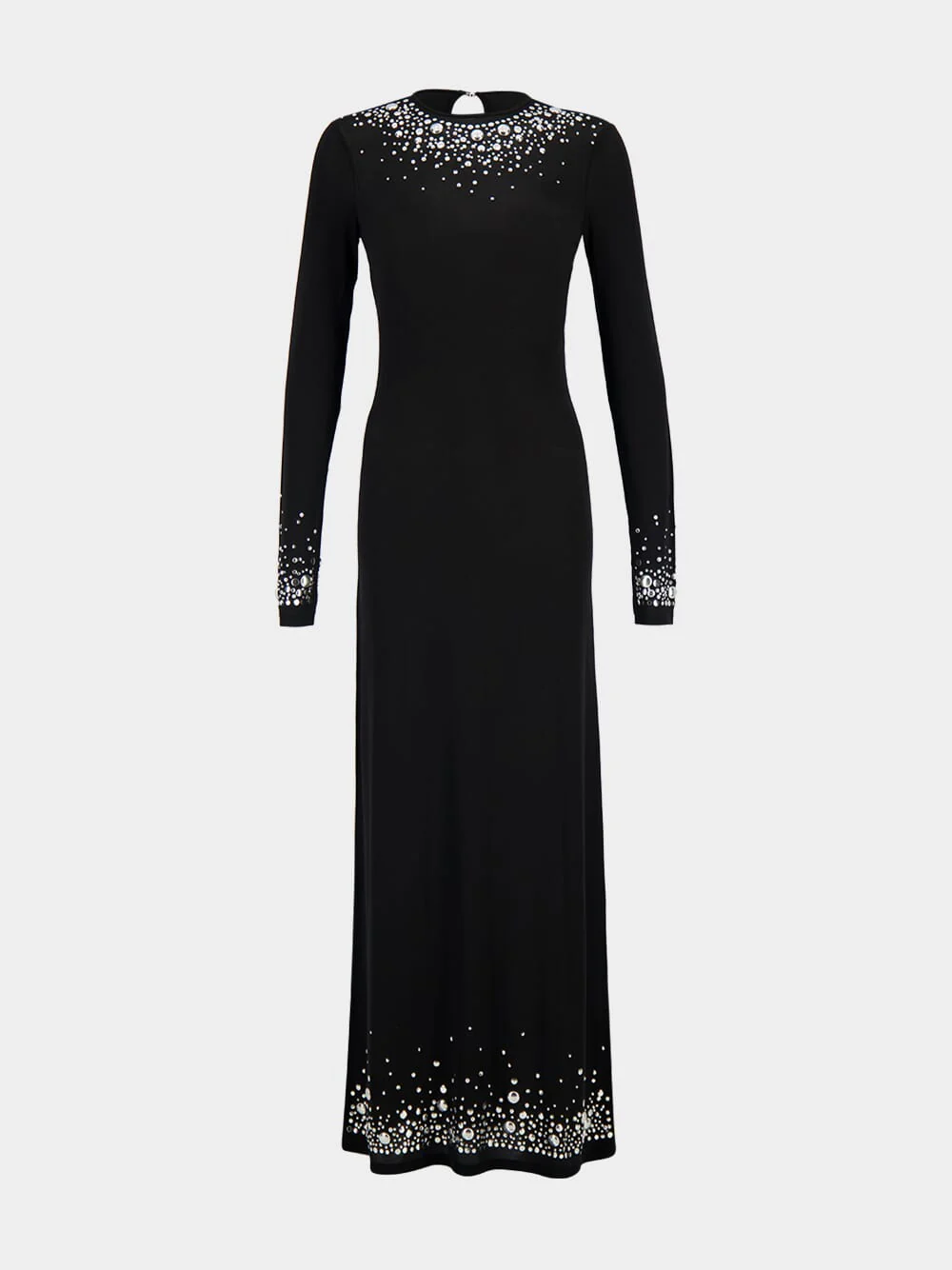 Black Second-Skin Jersey Maxi Dress - Image 2