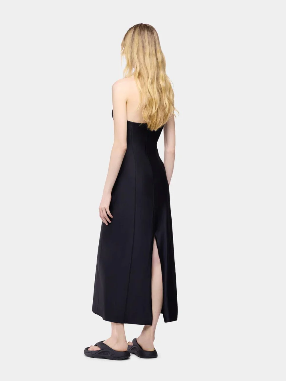 Black Sweetheart Midi Dress - Image 3