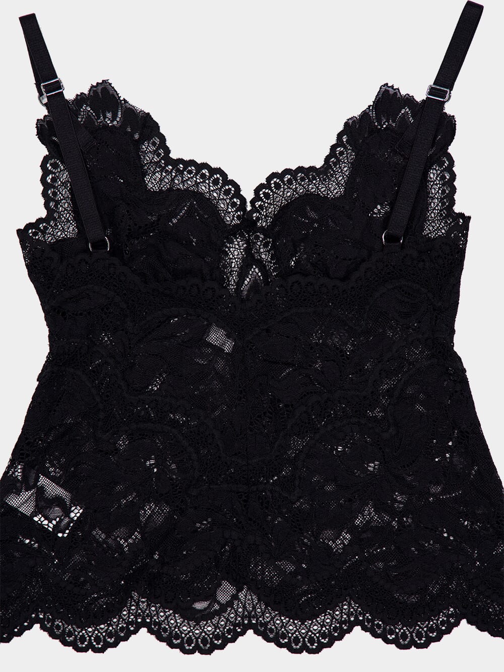 Black Tank Top in Lace - Image 6