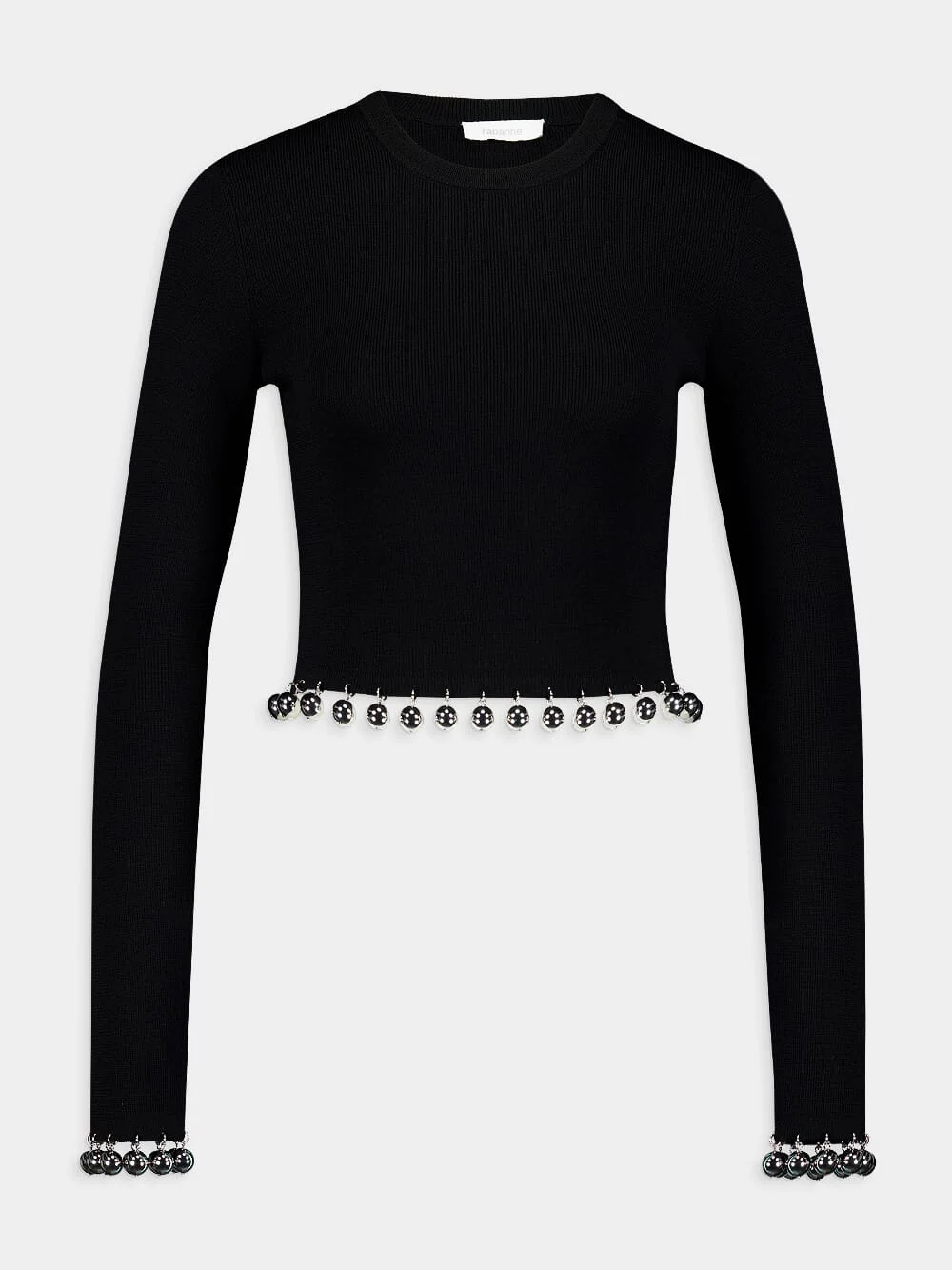 Black Beaded Wool Jumper - Image 2
