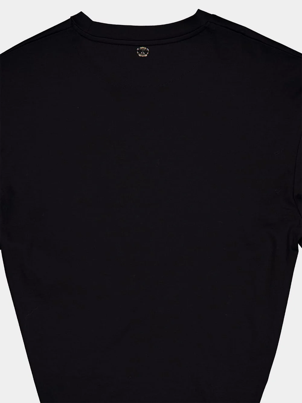 Black Jersey T-Shirt with Ring Detail - Image 4