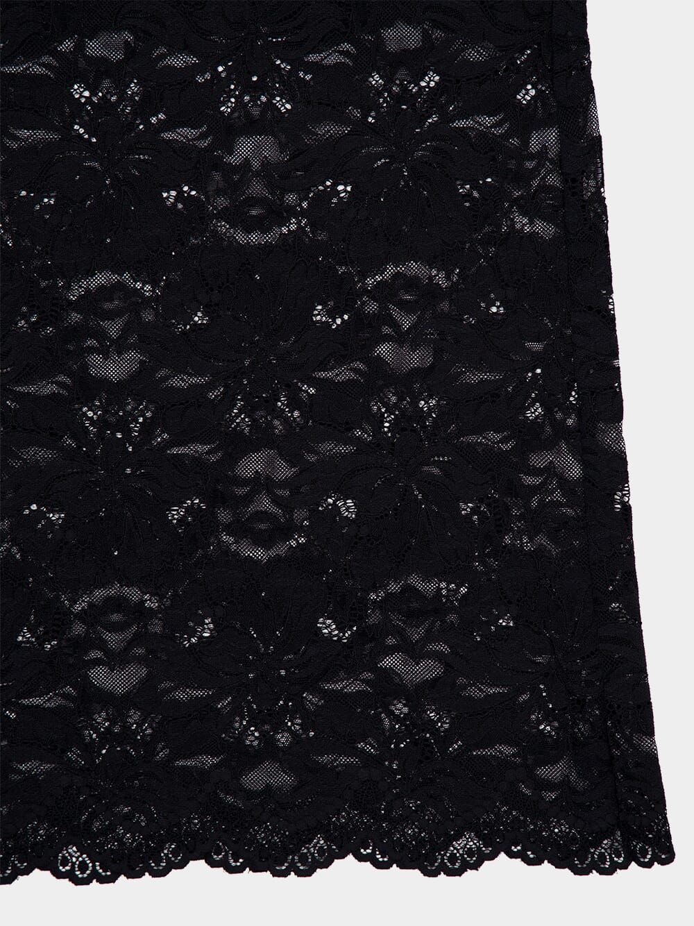 Black Lace Midi Skirt - Image 7