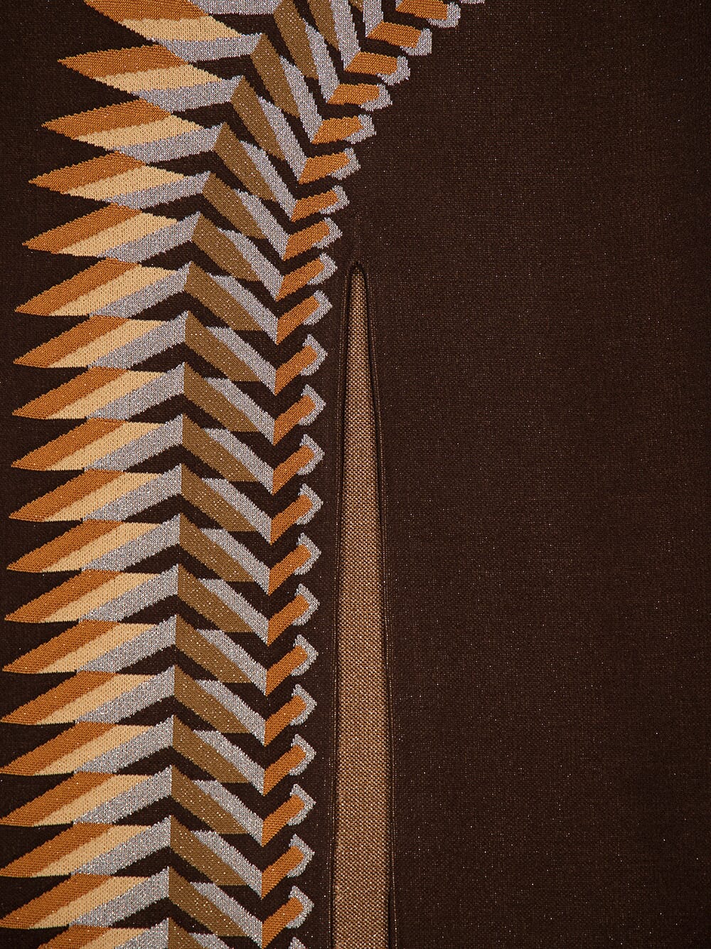 Brown Graphic Print Maxi Dress - Image 4