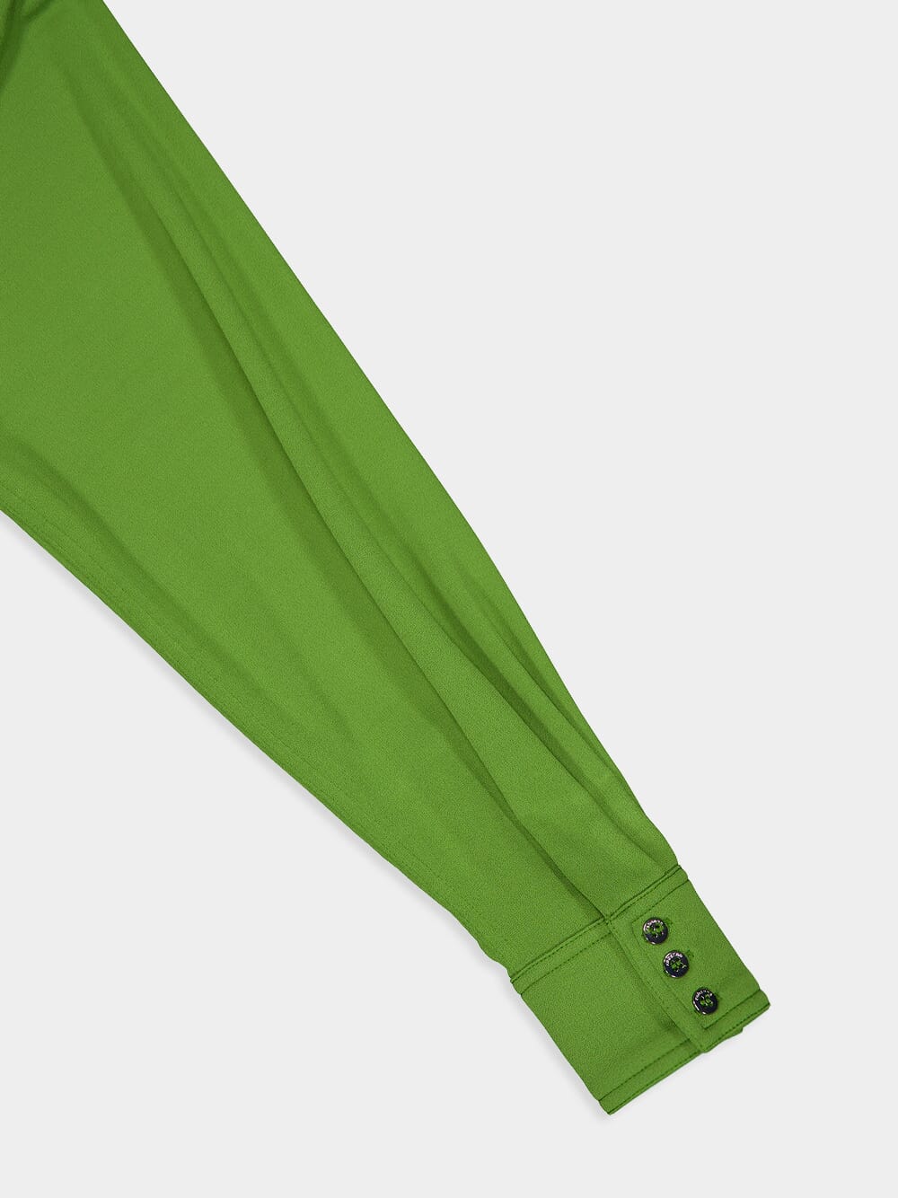 Draped Crepe Wrap Shirt - Image 7