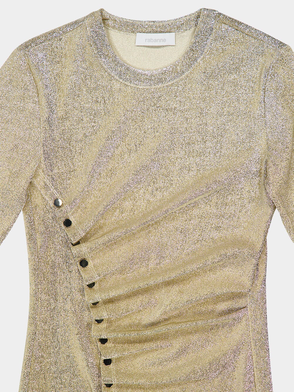 Gold Long-Sleeve Lurex Top - Image 3
