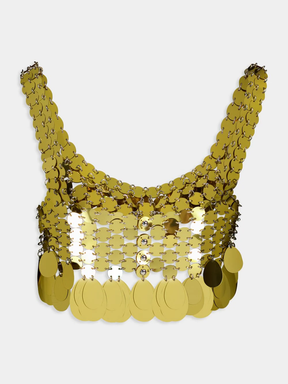 Golden Sparkle Cropped Top - Image 3