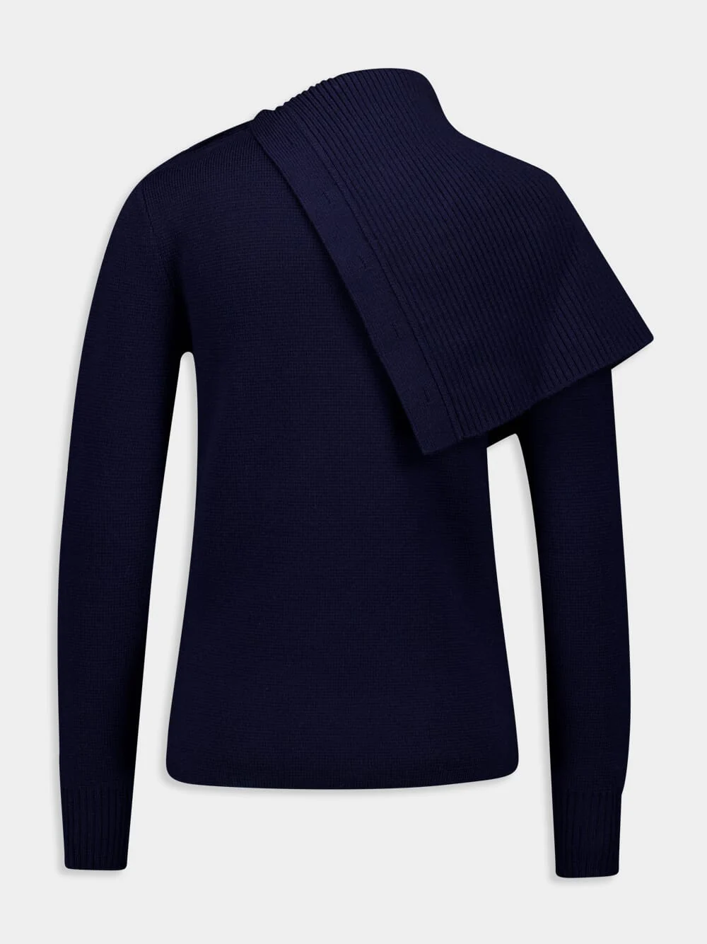 Navy Wool Sweater - Image 3