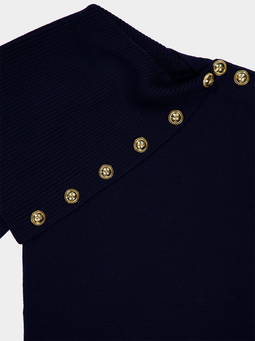 Navy Wool Sweater - Image 5