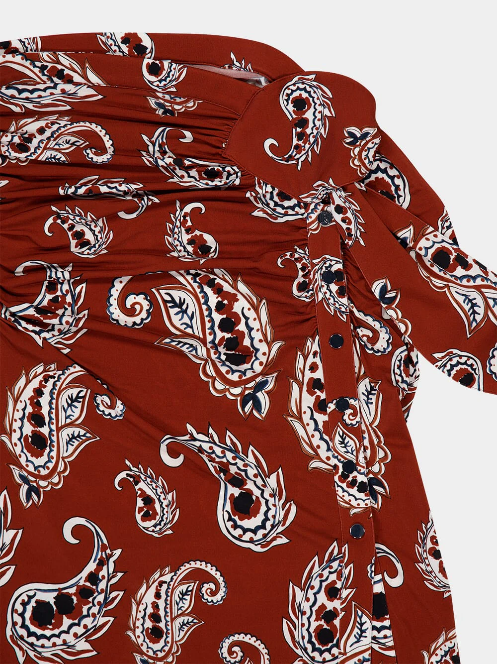 Paisley-Print Long Split Skirt - Image 6