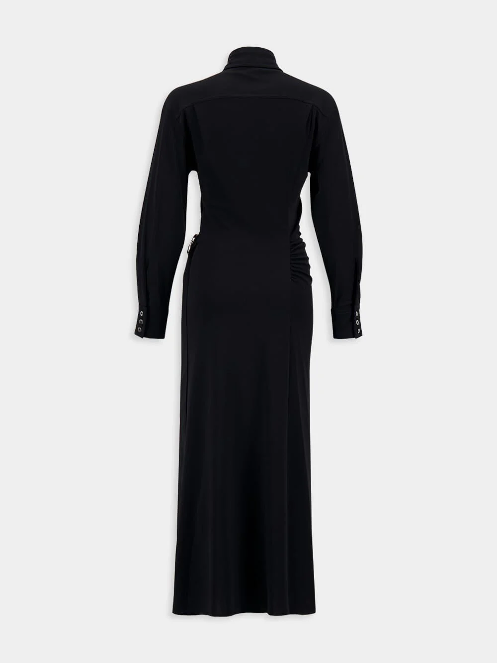 Ruched Midi Wrap Dress - Image 3