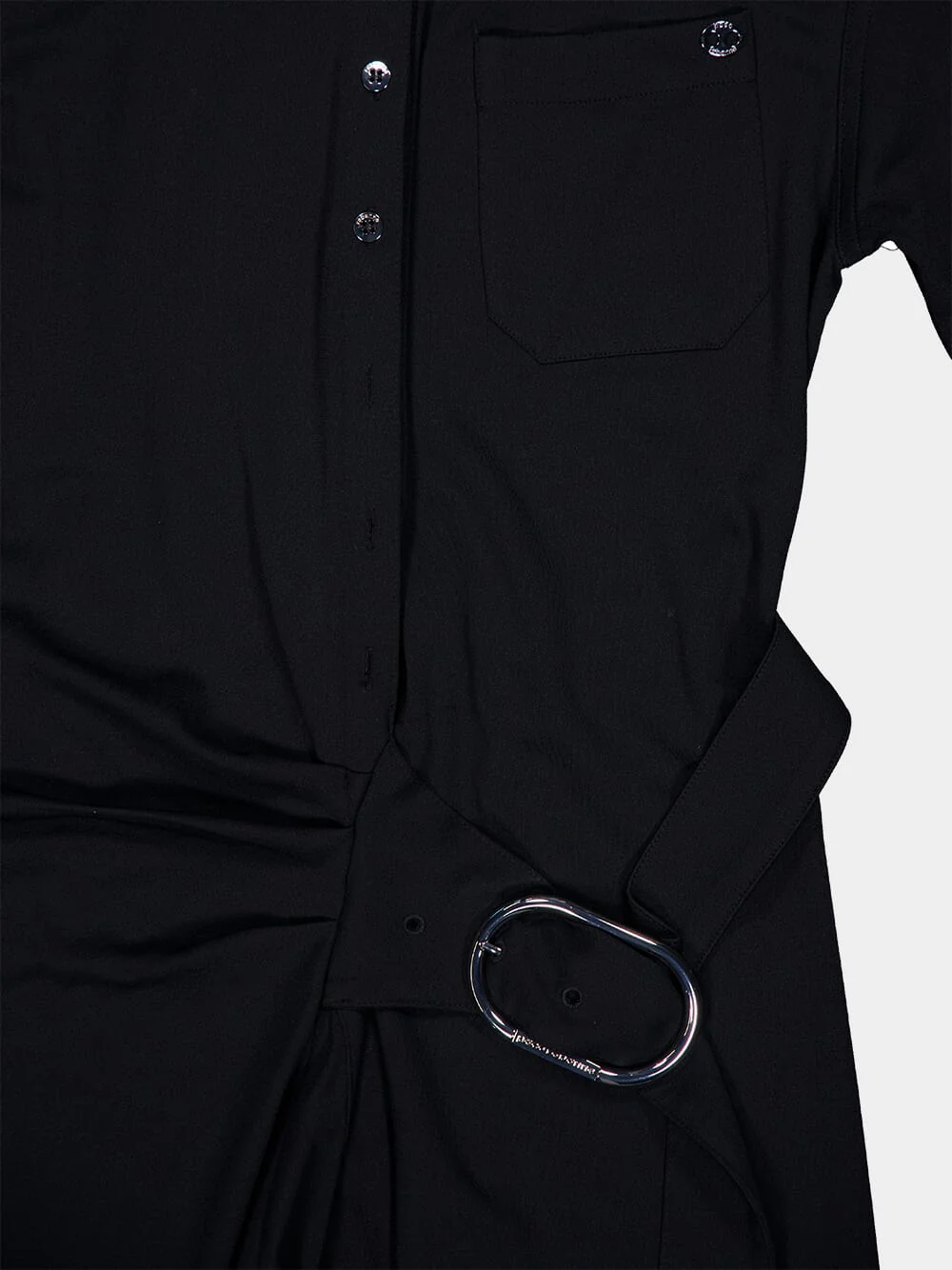 Ruched Midi Wrap Dress - Image 5