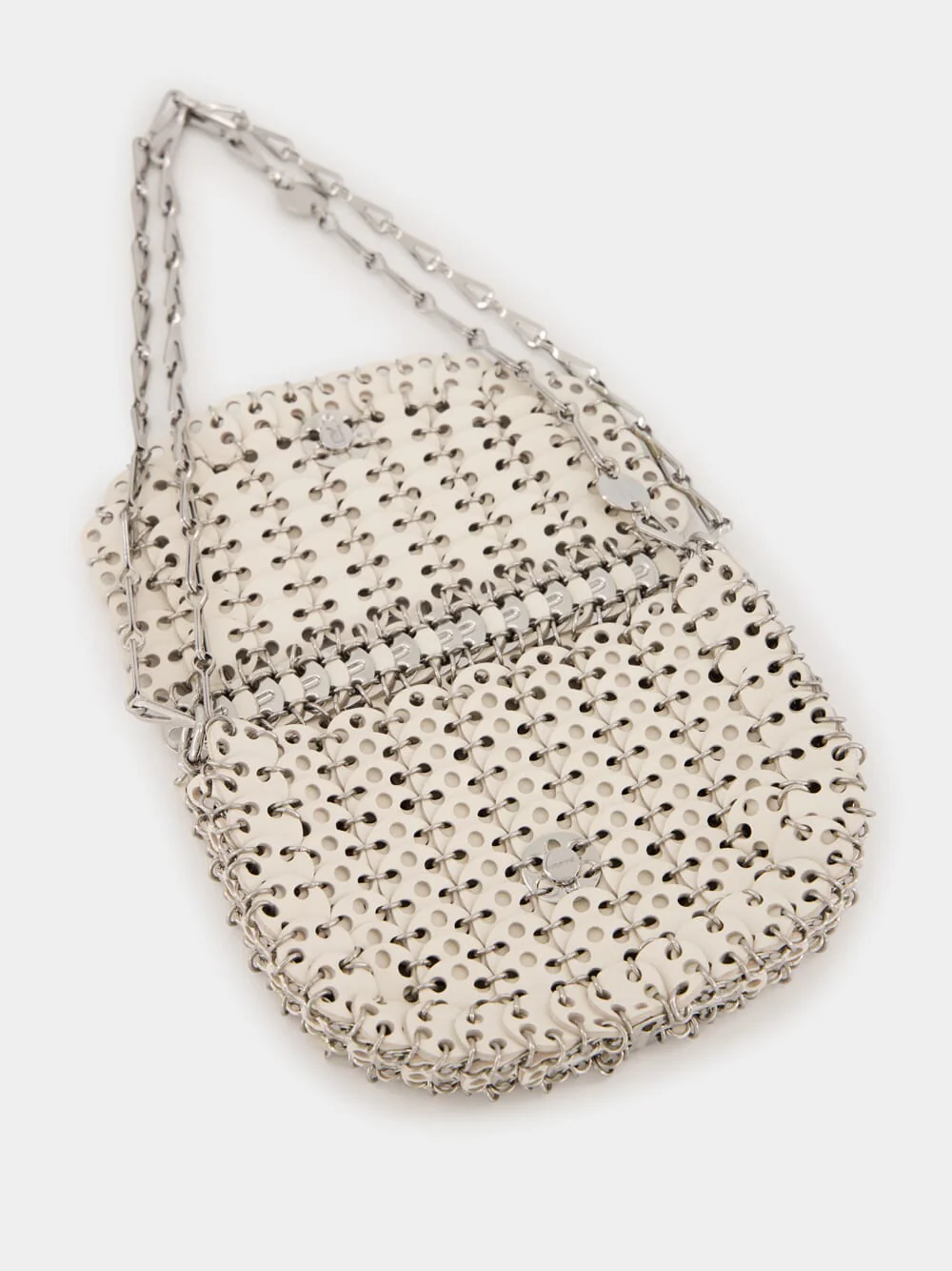 Cream 1969 Messenger Leather Bag - Image 5