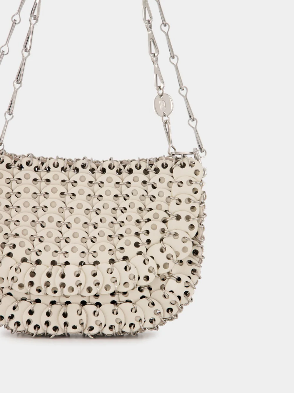 Cream 1969 Messenger Leather Bag - Image 6