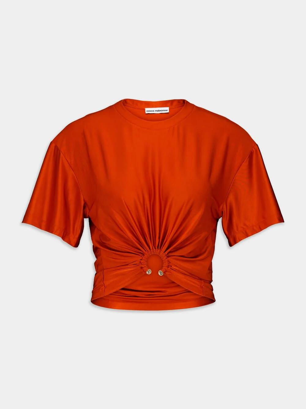 Embellished Ruched Crop Top