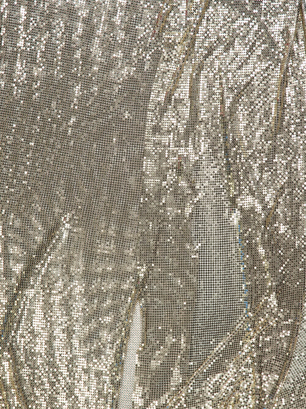 Light Gold Draped Chainmail Dress - Image 3