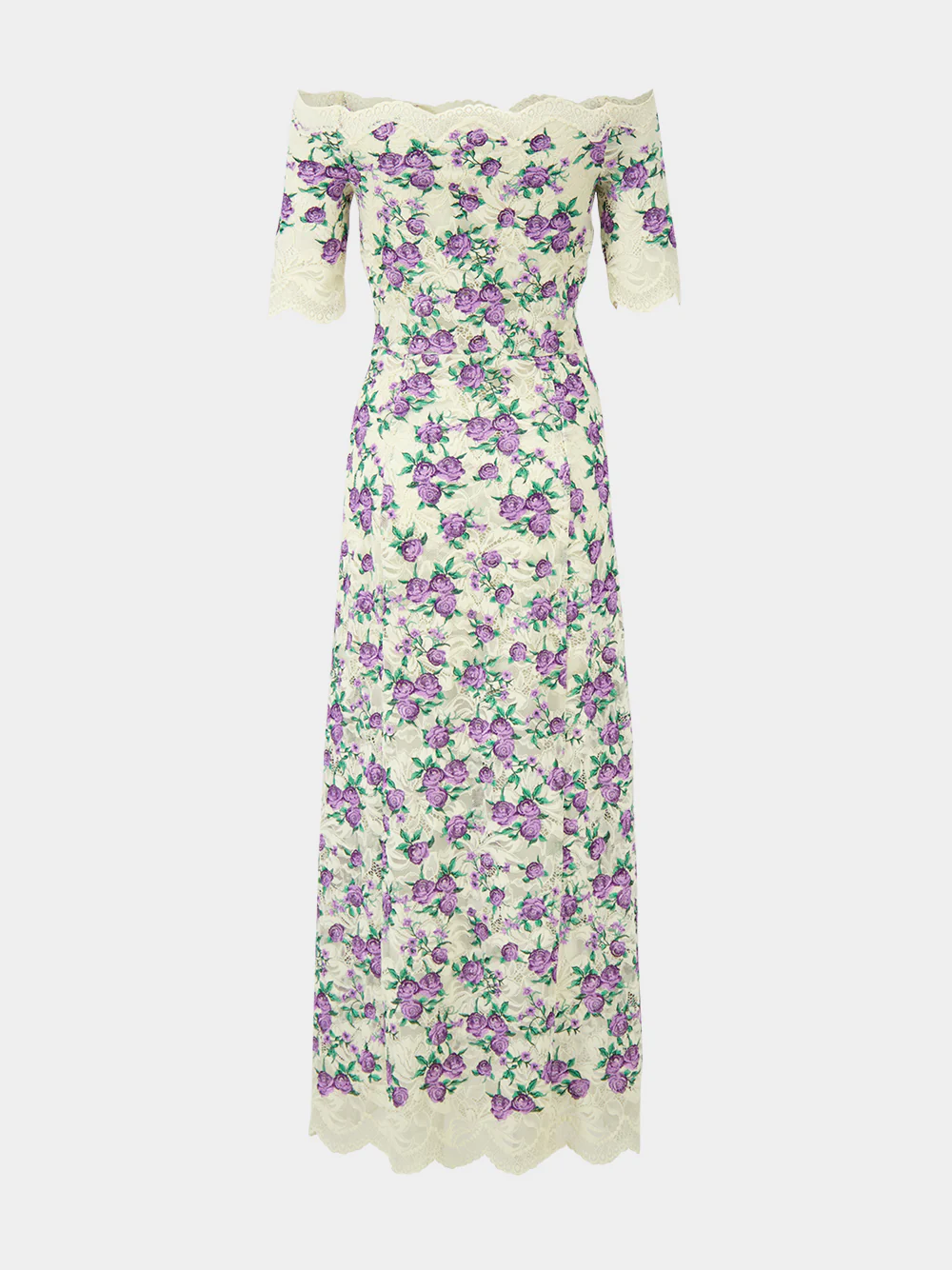 Purple Liberty Floral Midi Dress - Image 2