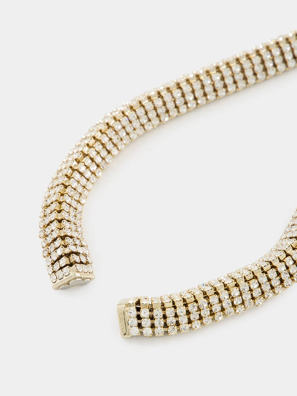 Gold Choker with Crystal Fringe - Image 2