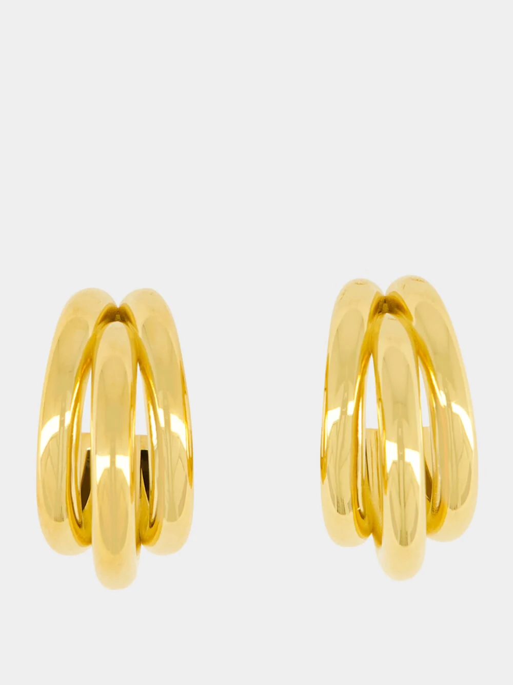 Gold Hoops and Punk Ear Cuffs Set - Image 2