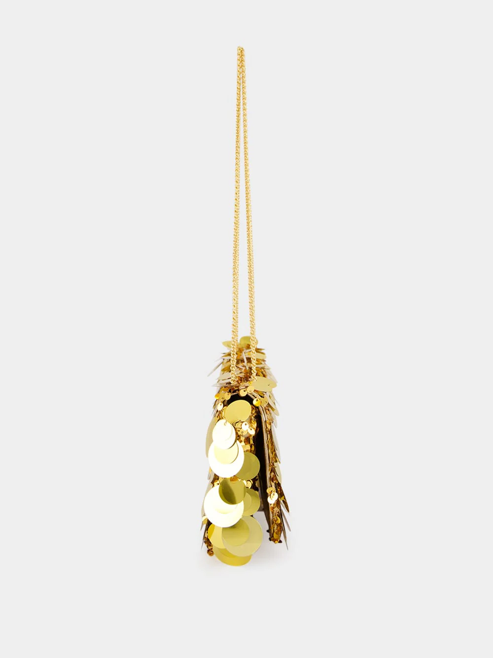 Gold Sparkle Sequin Baguette Bag - Image 5