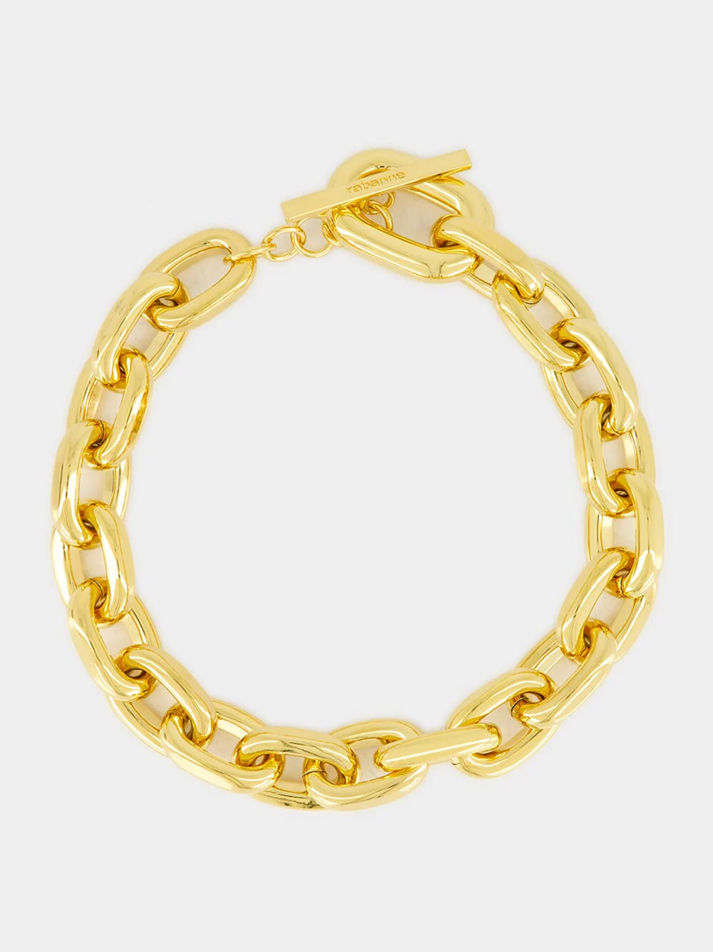 Gold XL Link Choker Necklace - Image 2