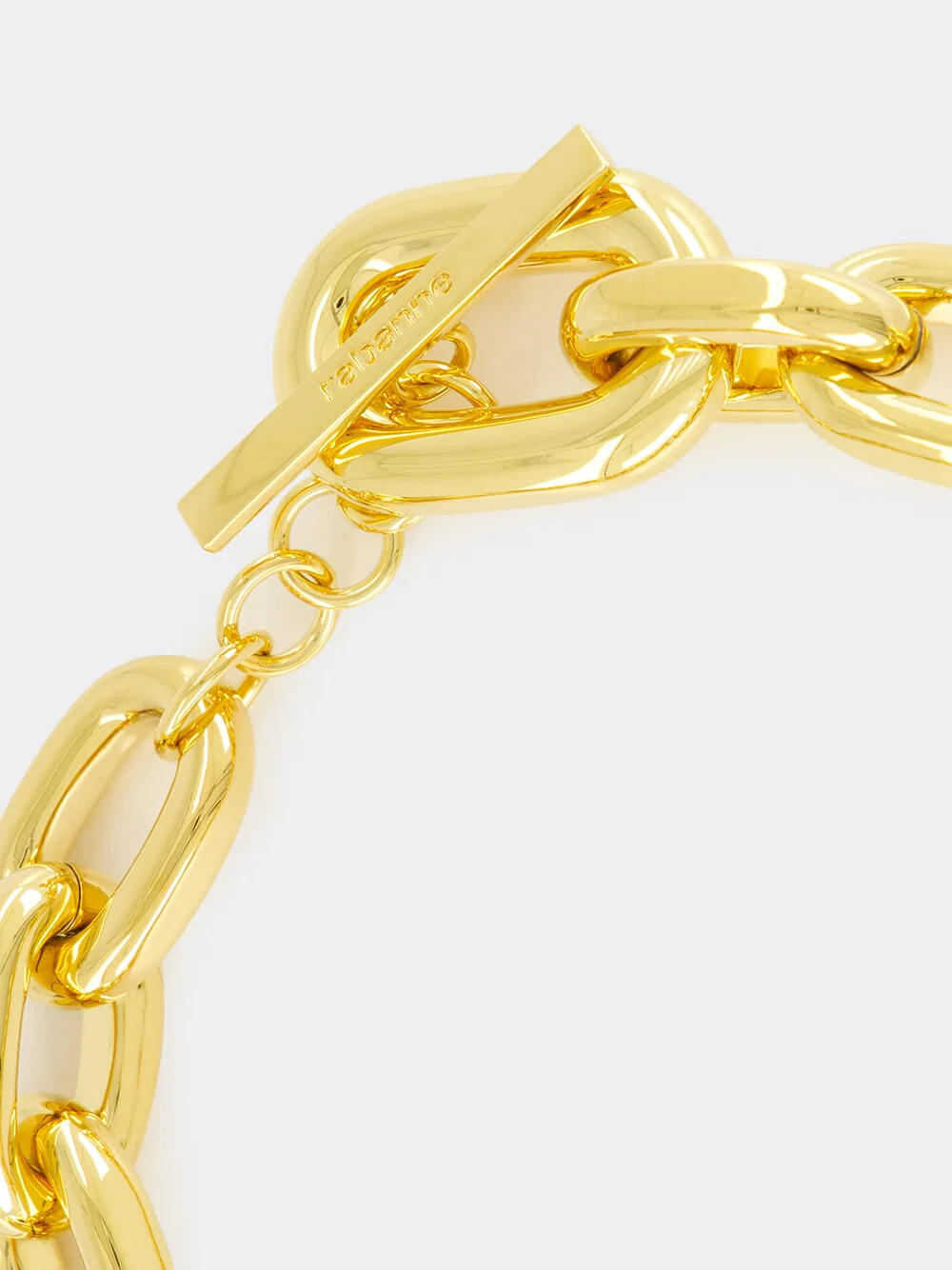 Gold XL Link Choker Necklace - Image 3