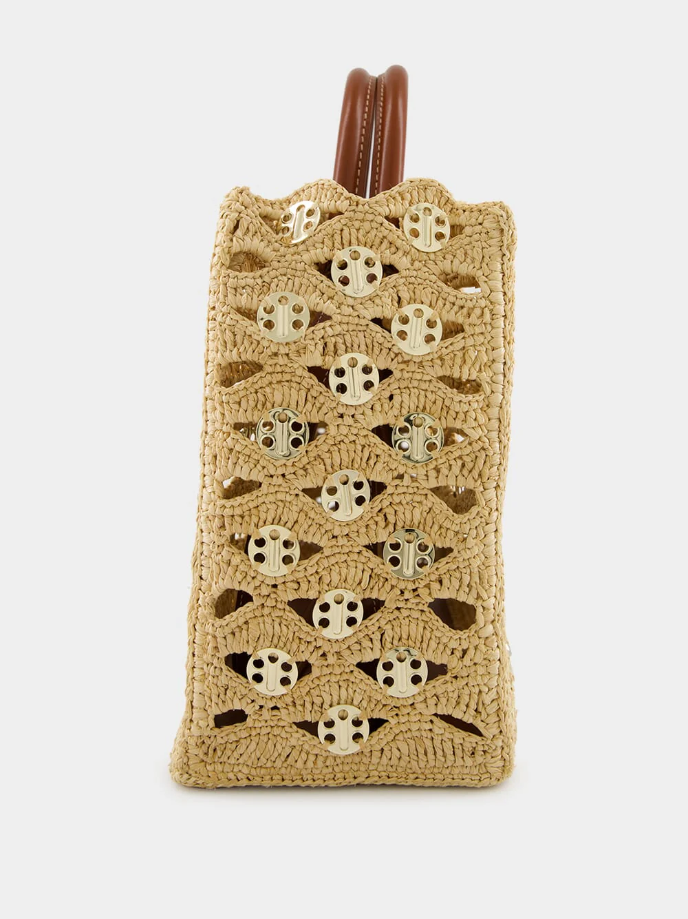 Iconic 1969 Raffia Wave Handbag - Image 4
