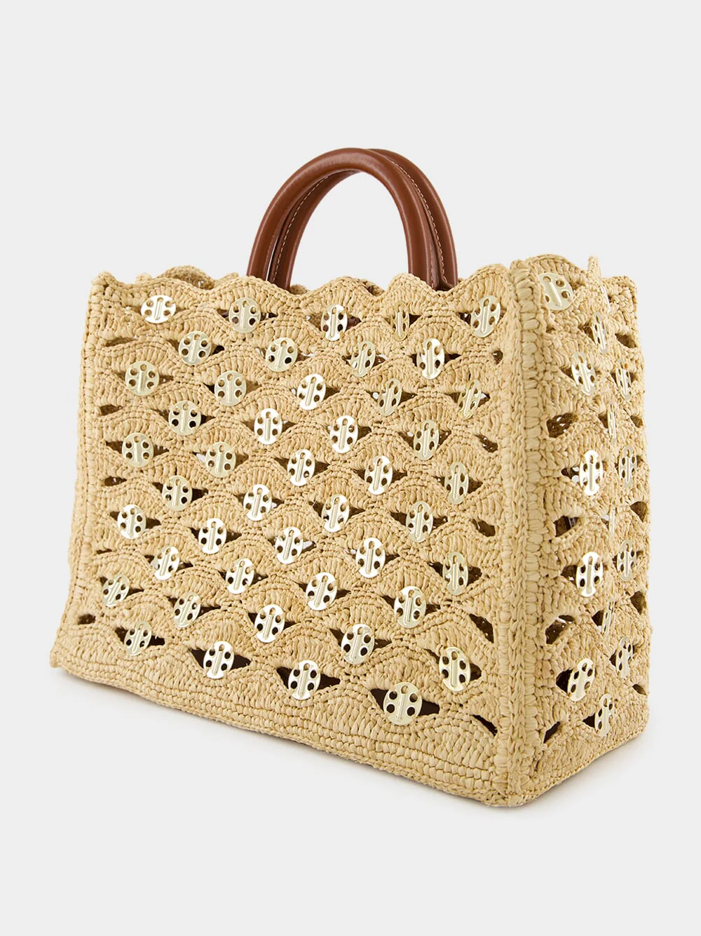 Iconic 1969 Raffia Wave Handbag - Image 5