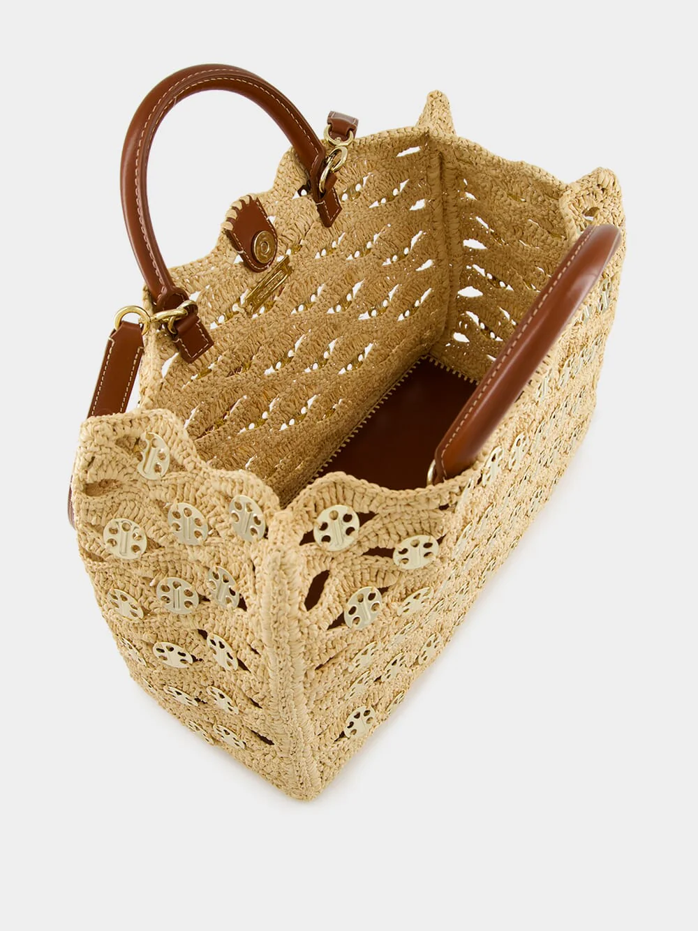 Iconic 1969 Raffia Wave Handbag - Image 6