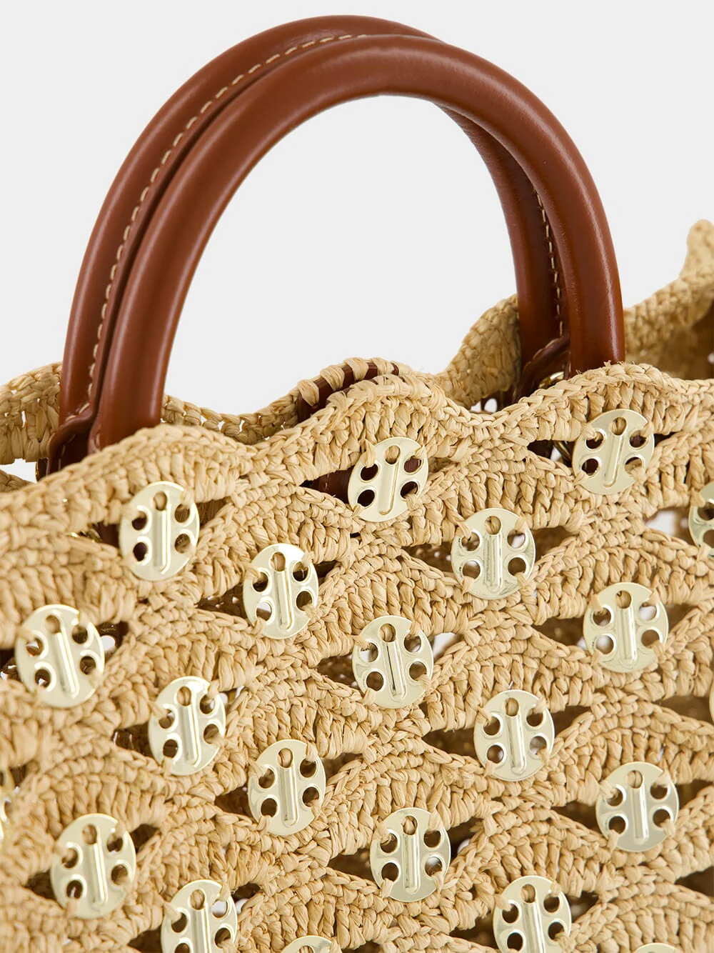Iconic 1969 Raffia Wave Handbag - Image 7