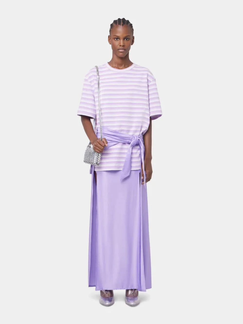 Lavender Long Jersey Skirt