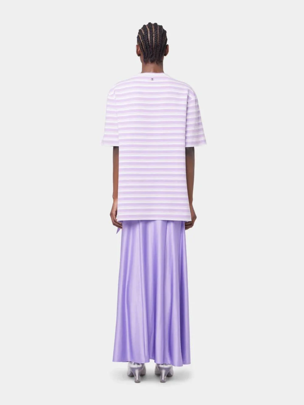 Lavender Long Jersey Skirt - Image 5