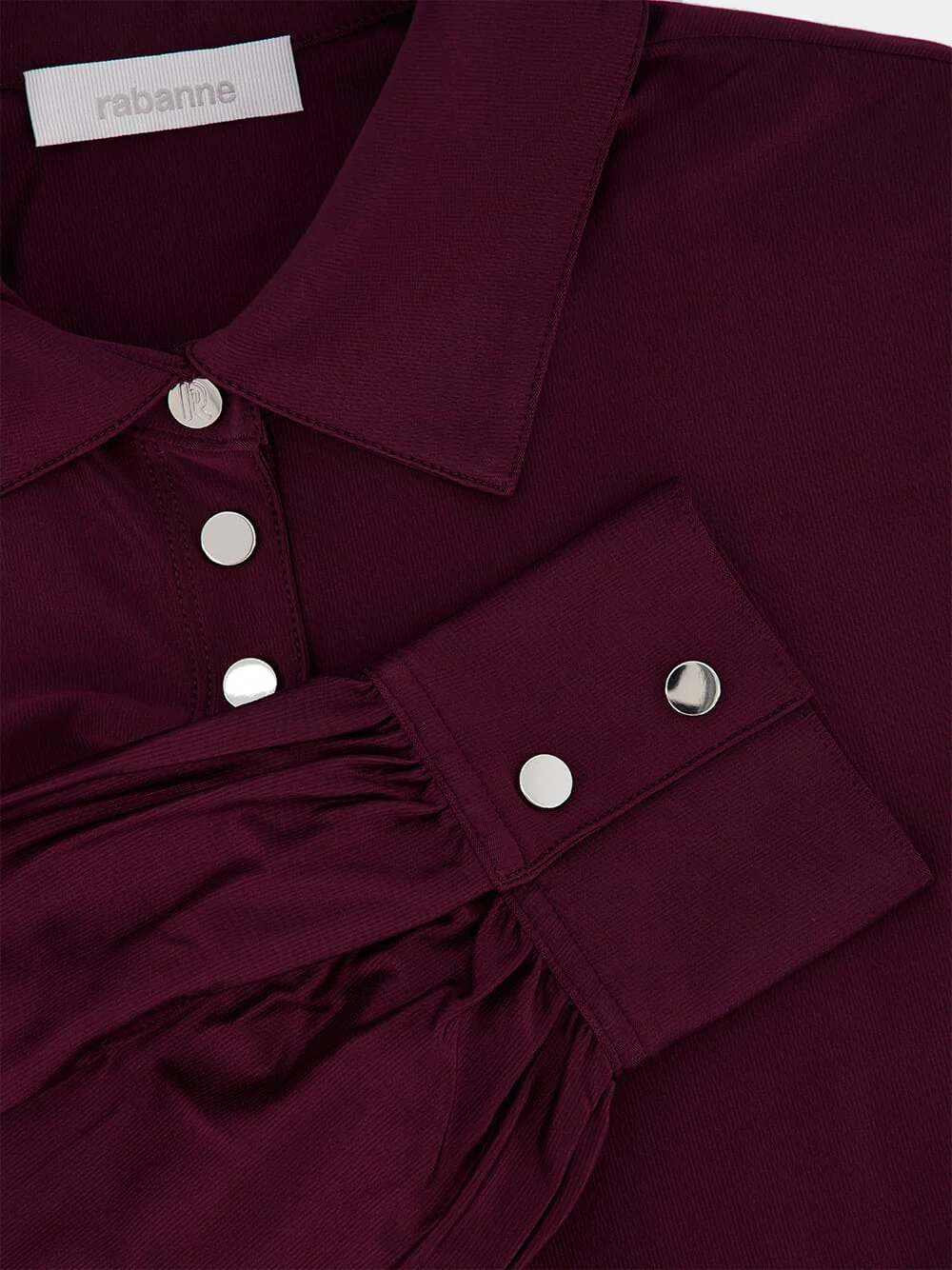 Magenta Purple Asymmetric Mini Dress - Image 4