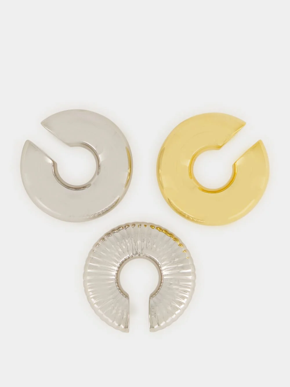 Nano Silver and Gold Ear Cuff Set