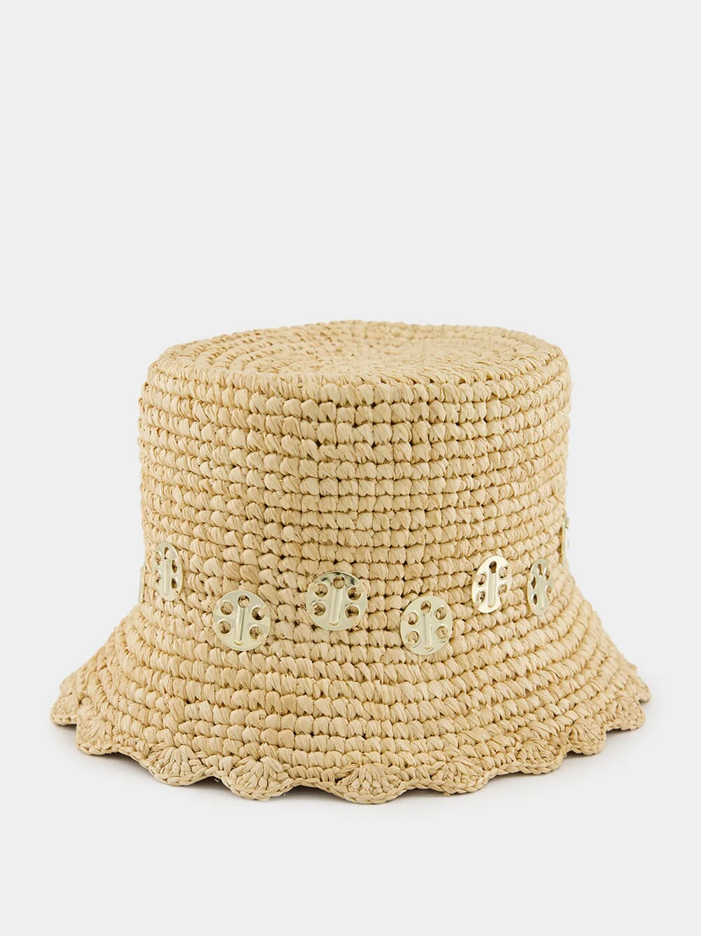 Natural Raffia Bucket Hat - Image 2
