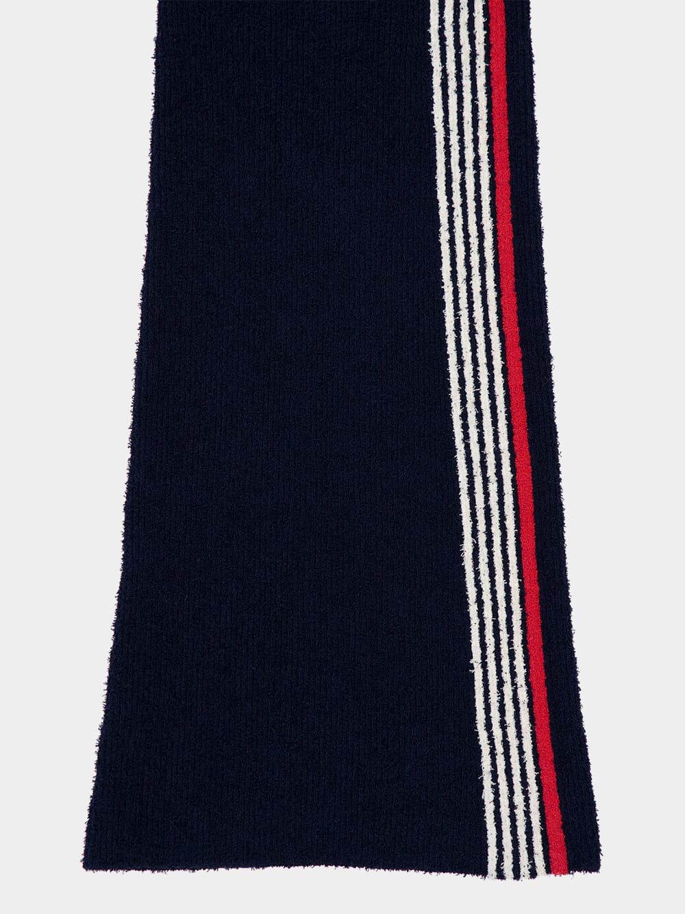 Navy Flare Terry Jersey Trousers - Image 6