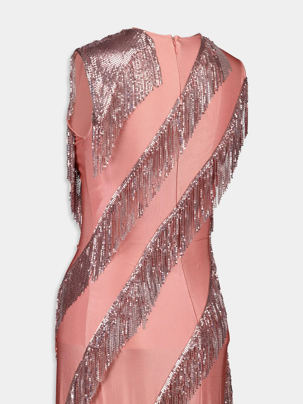 Peach Blush Sleeveless Maxi Dress - Image 4