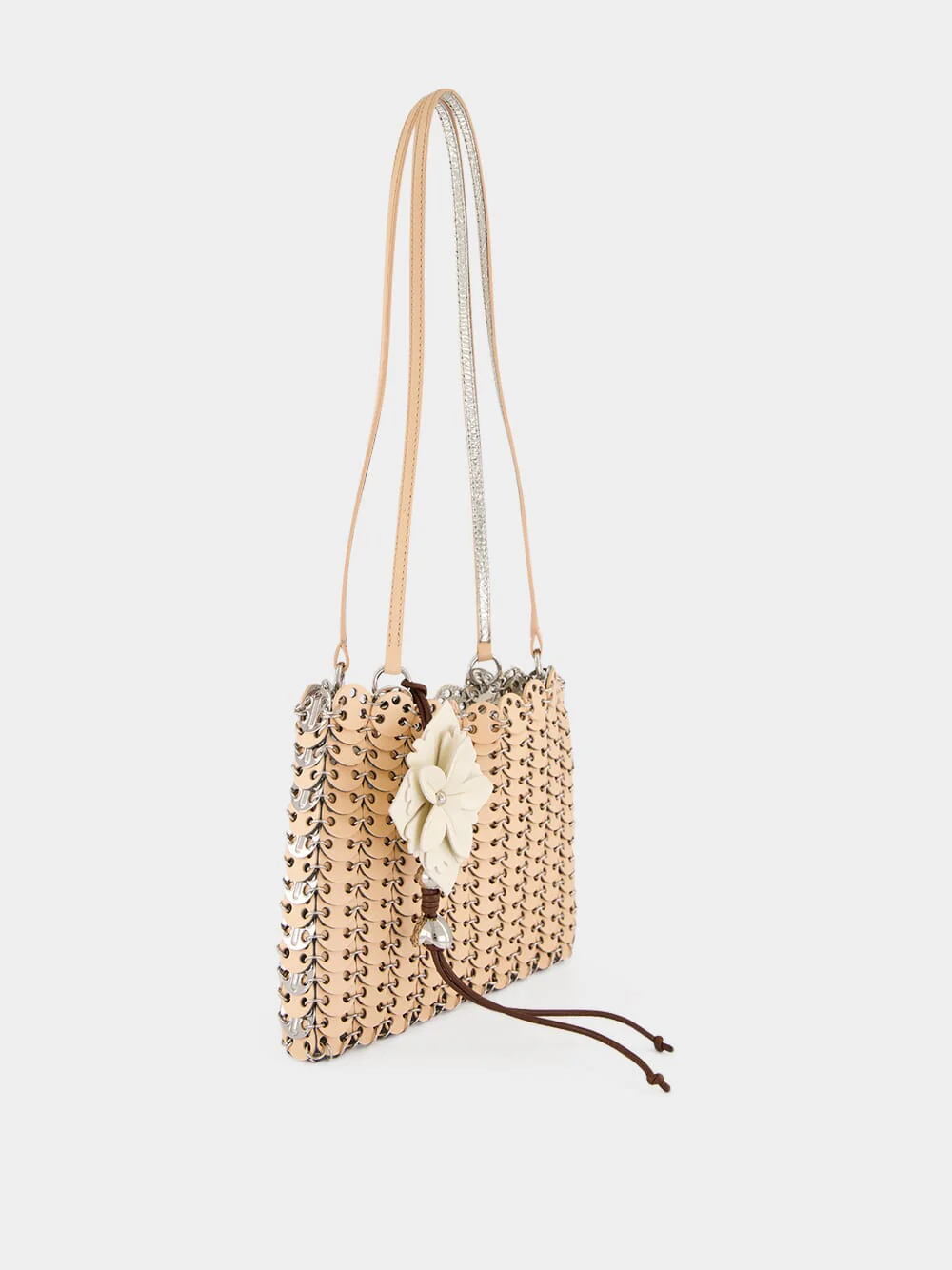 Peach Reversible Leather Shoulder Bag - Image 3