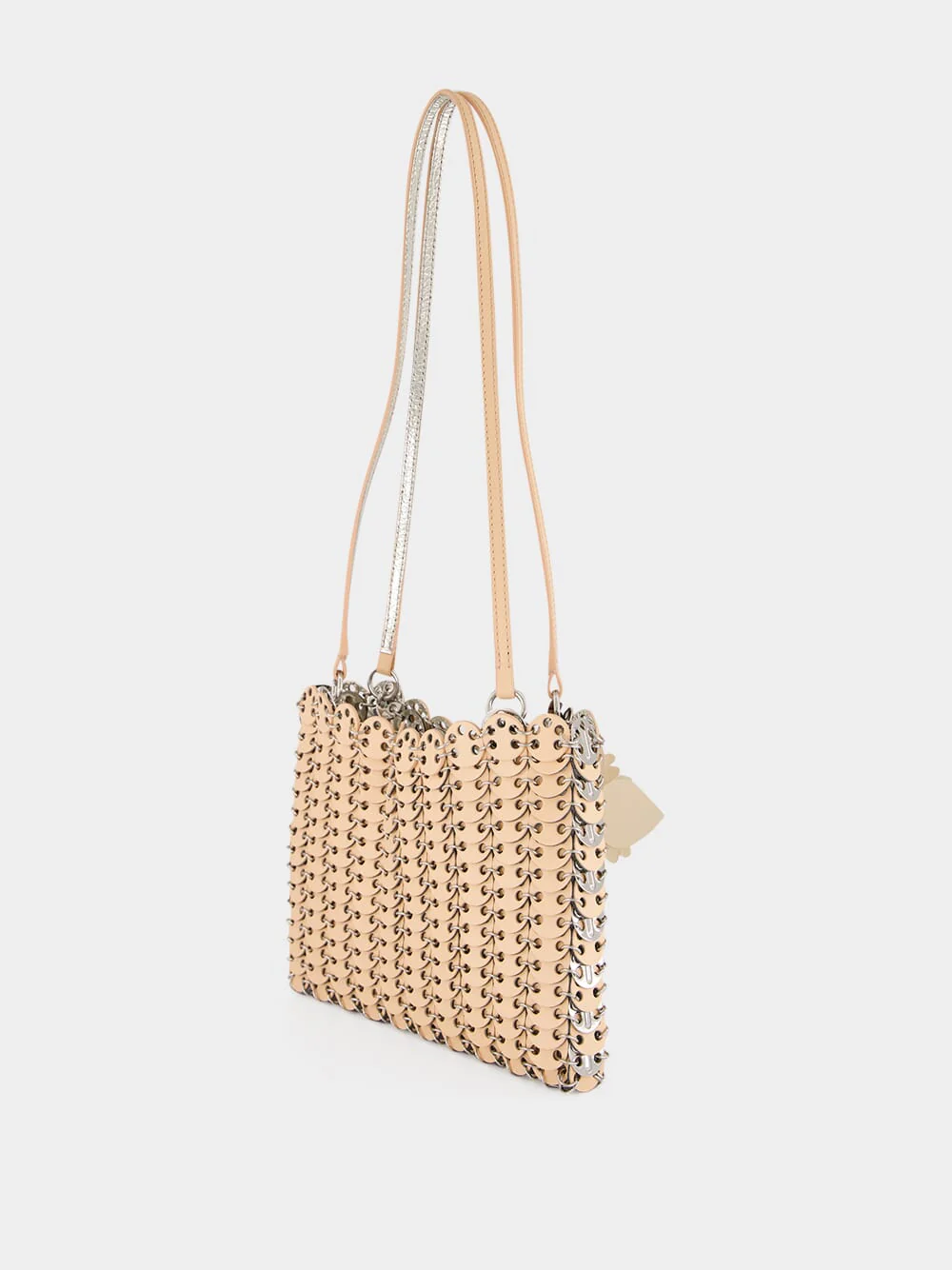 Peach Reversible Leather Shoulder Bag - Image 5