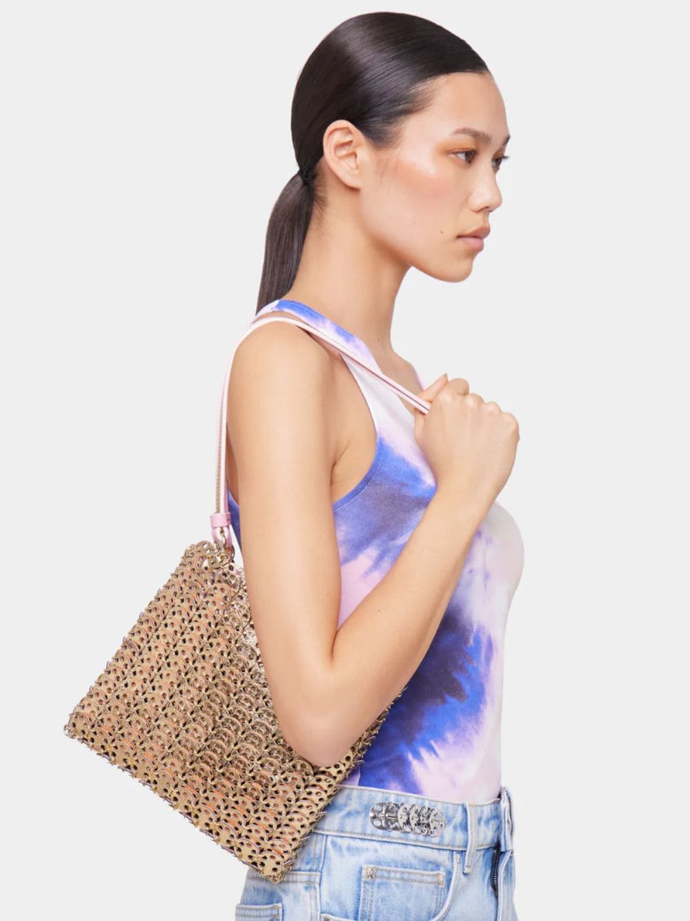 Pink and Gold 1969 Leather Flip Bag - Image 10