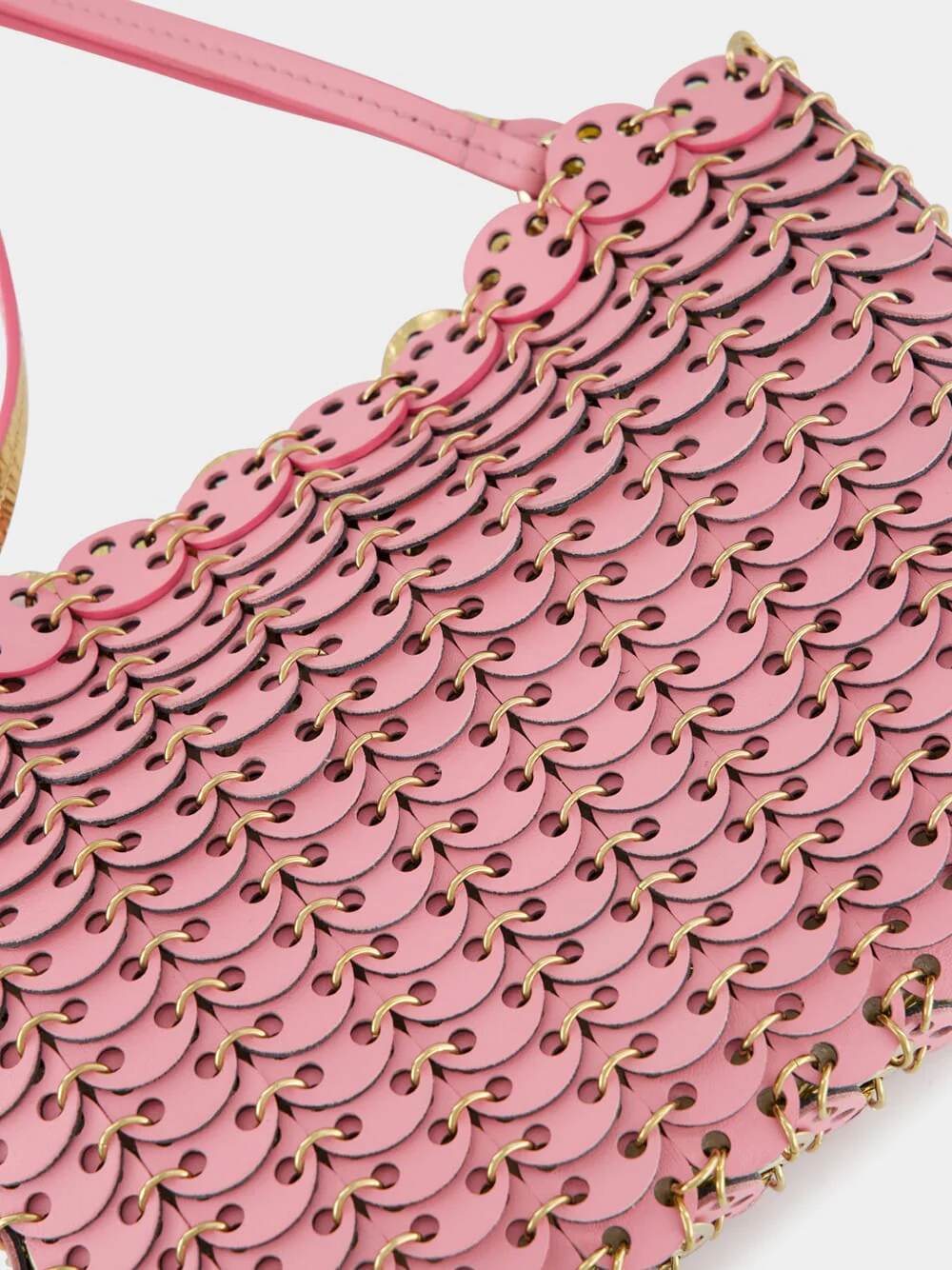 Pink and Gold 1969 Leather Flip Bag - Image 9