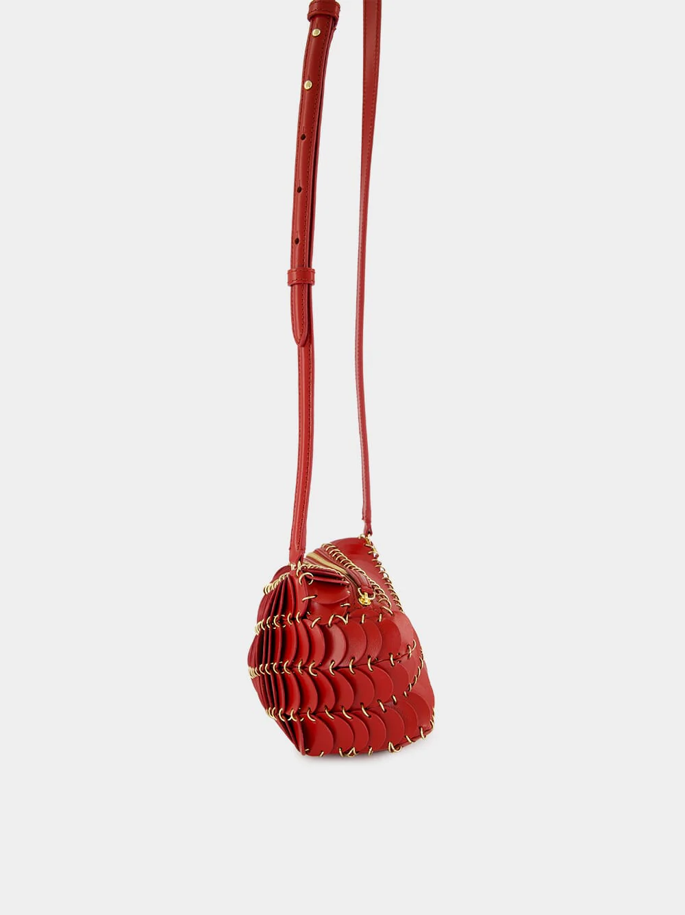 Red Paco Crossbody Leather Bag - Image 4